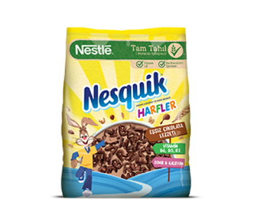 nesquik harfler kakaolu buğday ve mısır gevreği