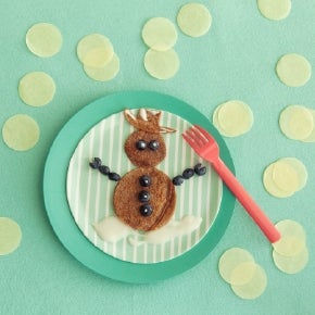 kardan adam şeklinde krep kardan adam şeklinde krep